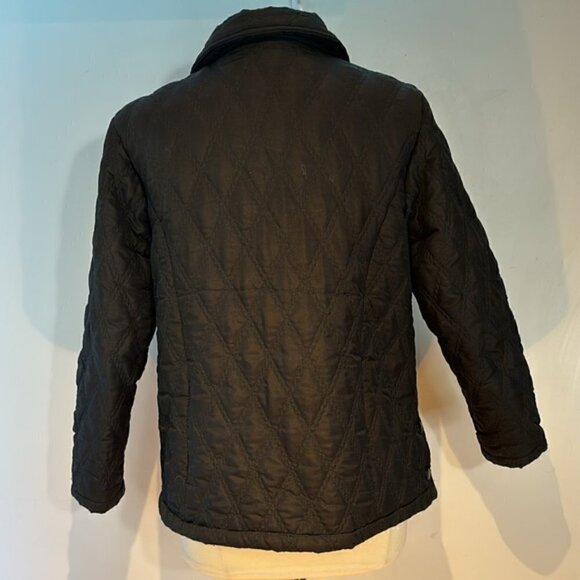 Variations black quilted nylon zip front light jacket size medium - Picture 5 of 10